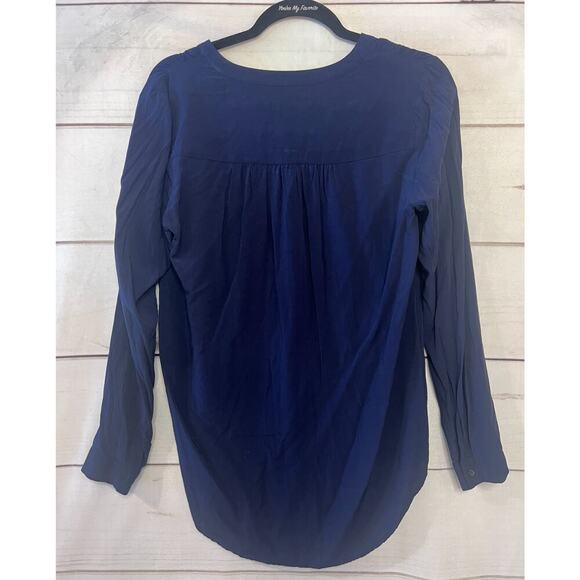 Joules Women's Top Size 6 Navy with Floral Embroidary Preppy Fun - Picture 6 of 6